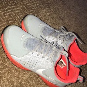 Grey and orange Nike’s